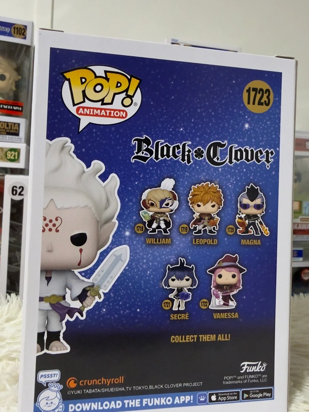 Funko Pop! Animation Black Clover Licht Vinyl Figure - White, Purple, Gold